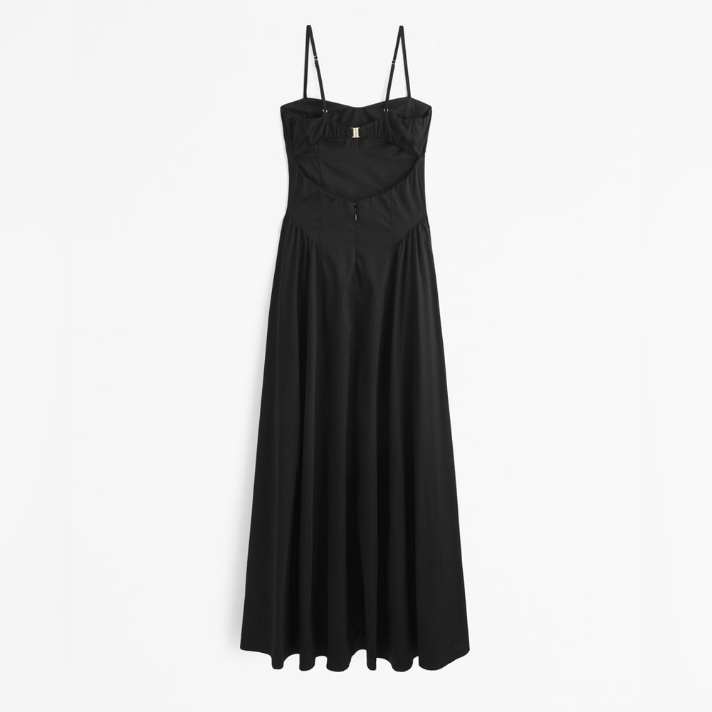 Abercrombie & Fitch Black Maxi Dress with Spaghetti Straps - Picture 2 of 11